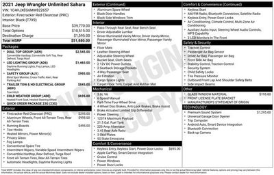 2021 Jeep Wrangler Unlimited Sahara 4x4