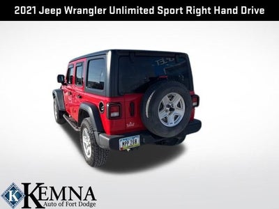 2021 Jeep Wrangler Unlimited Sport RHD 4x4