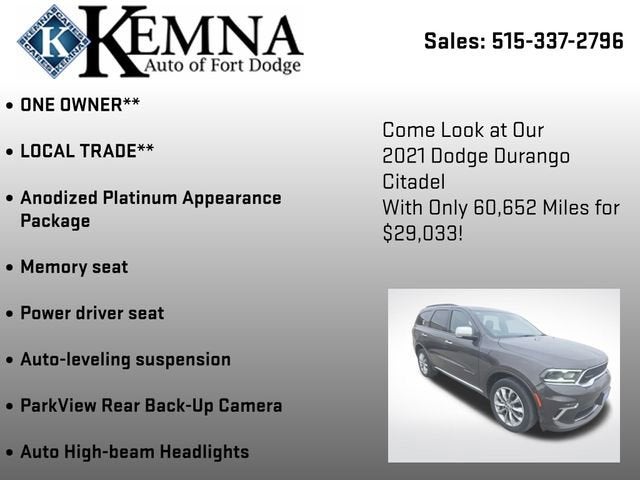 2021 Dodge Durango Citadel AWD