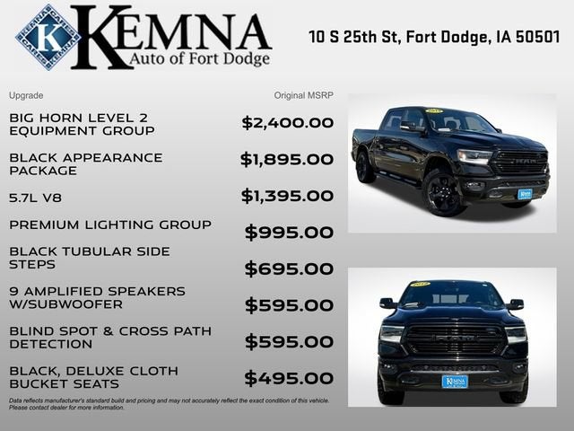 2019 RAM 1500 Big Horn/Lone Star Crew Cab 4x4 5'7" Box