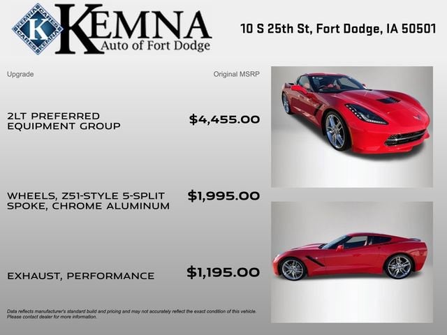 2019 Chevrolet Corvette Stingray 2LT