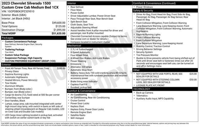 2023 Chevrolet Silverado 1500 Custom