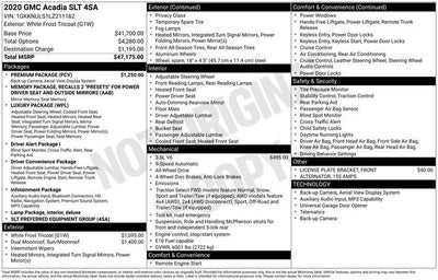 2020 GMC Acadia SLT