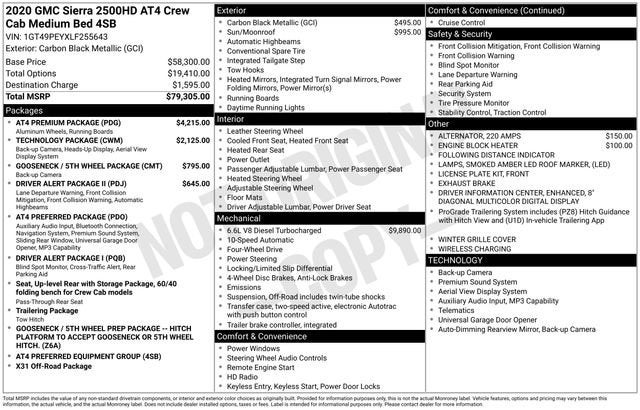 2020 GMC Sierra 2500 HD AT4