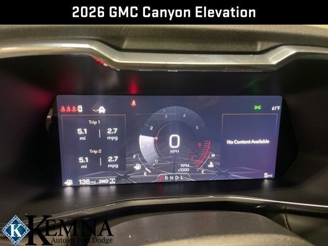 2026 GMC Canyon Elevation