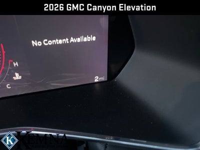 2026 GMC Canyon Elevation