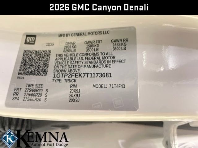 2026 GMC Canyon Denali