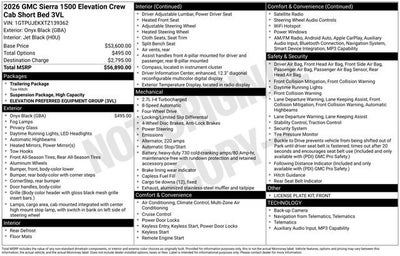 2026 GMC Sierra 1500 Elevation