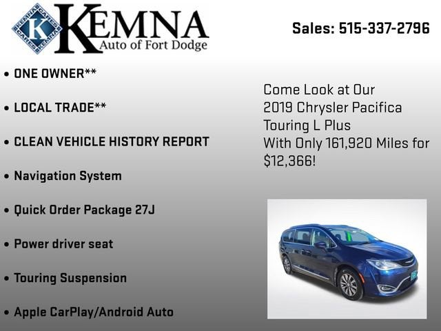 2019 Chrysler Pacifica Touring L Plus