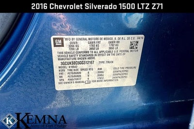 2016 Chevrolet Silverado 1500 LTZ