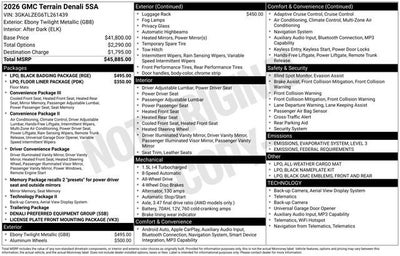 2026 GMC Terrain Denali