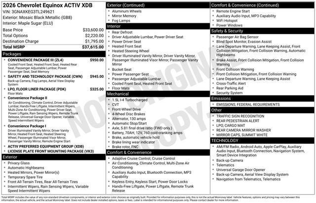 2026 Chevrolet Equinox ACTIV