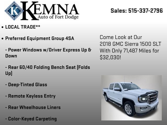 2018 GMC Sierra 1500 SLT