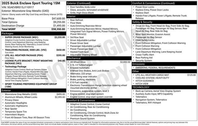 2025 Buick Enclave Sport Touring