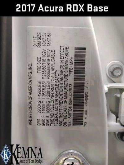 2017 Acura RDX w/Technology Package