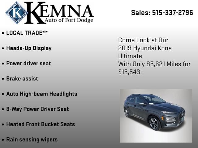 2019 Hyundai Kona Ultimate