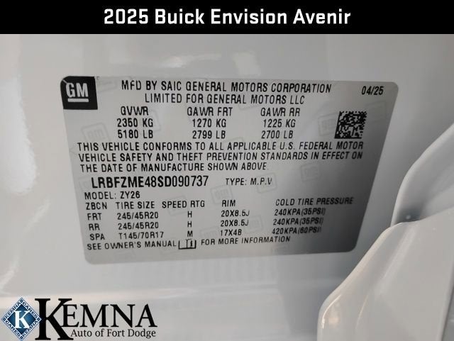 2025 Buick Envision Avenir