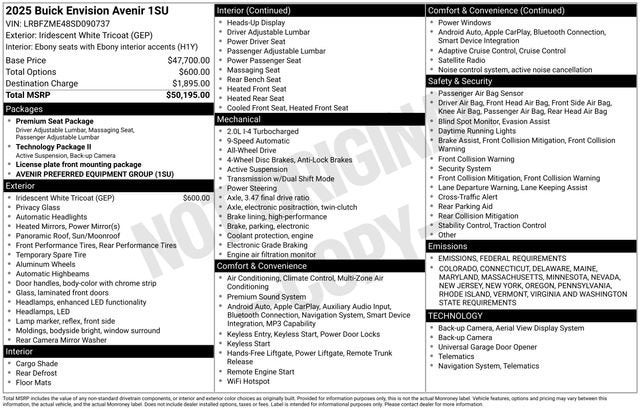 2025 Buick Envision Avenir