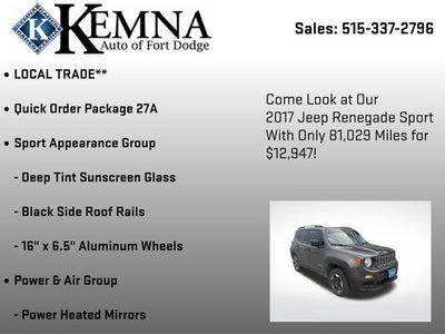 2017 Jeep Renegade Sport 4x4