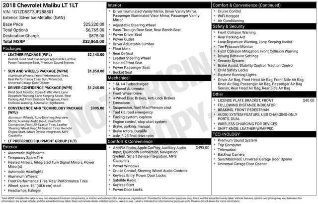 2018 Chevrolet Malibu LT