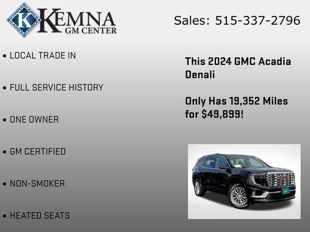 2024 GMC Acadia AWD Denali