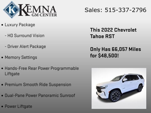 2022 Chevrolet Tahoe 4WD RST