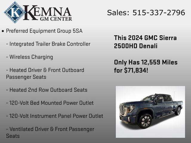 2024 GMC Sierra 2500HD 4WD Crew Cab Standard Bed Denali