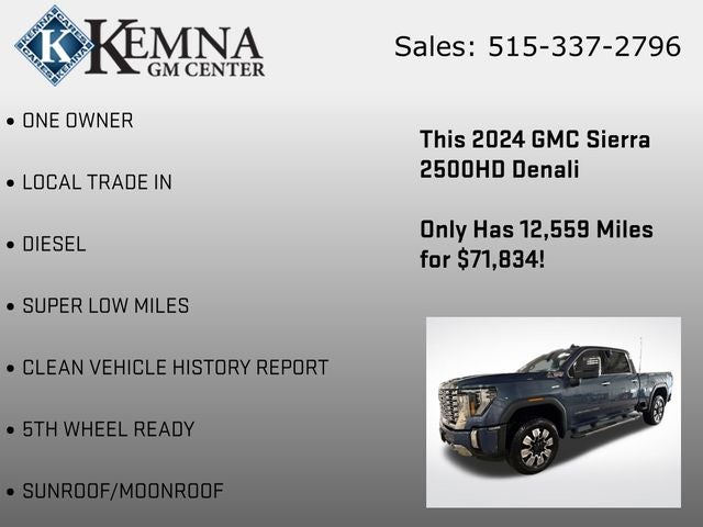 2024 GMC Sierra 2500HD 4WD Crew Cab Standard Bed Denali