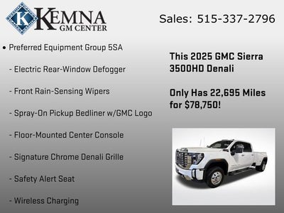 2025 GMC Sierra 3500HD 4WD Crew Cab Long Bed Denali