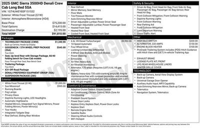 2025 GMC Sierra 3500HD 4WD Crew Cab Long Bed Denali