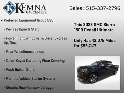 2023 GMC Sierra 1500 4WD Crew Cab Short Box Denali Ultimate