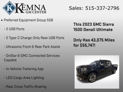 2023 GMC Sierra 1500 4WD Crew Cab Short Box Denali Ultimate