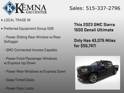 2023 GMC Sierra 1500 4WD Crew Cab Short Box Denali Ultimate