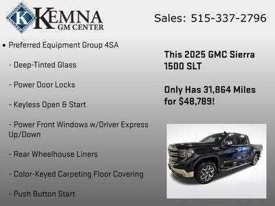 2025 GMC Sierra 1500 4WD Crew Cab Short Box SLT