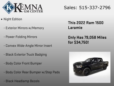 2022 RAM 1500 Laramie Crew Cab 4x4 5'7" Box