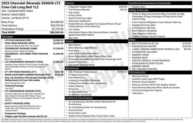 2025 Chevrolet Silverado 3500 HD LTZ