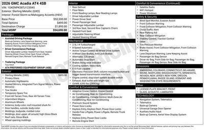2026 GMC Acadia AT4