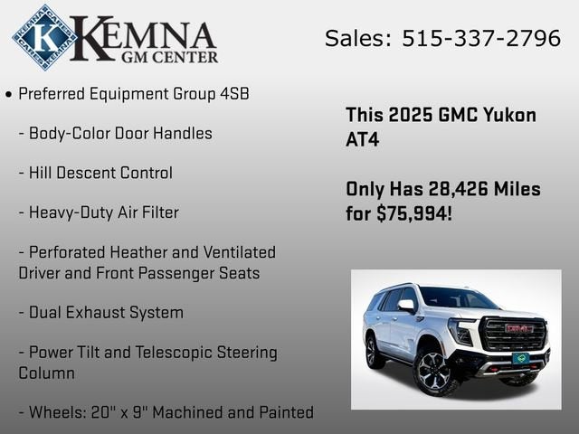 2025 GMC Yukon AT4