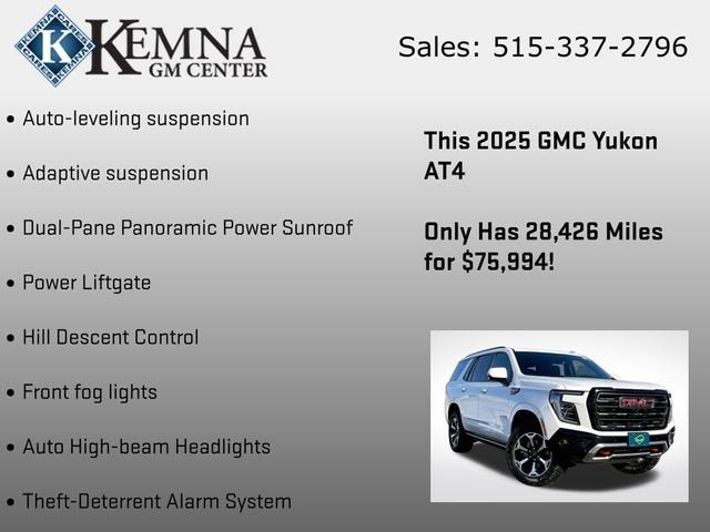 2025 GMC Yukon AT4