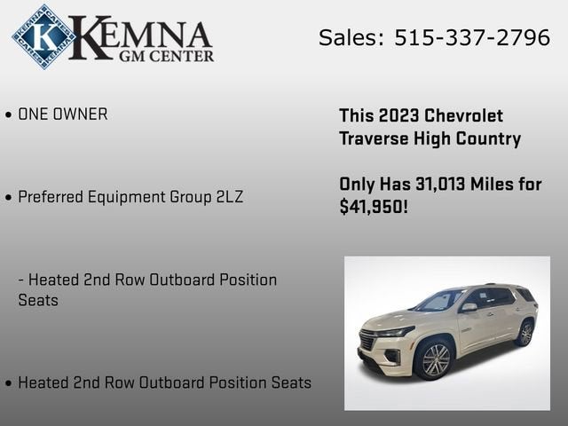 2023 Chevrolet Traverse High Country