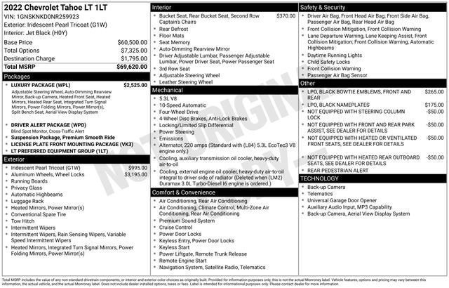 2022 Chevrolet Tahoe LT