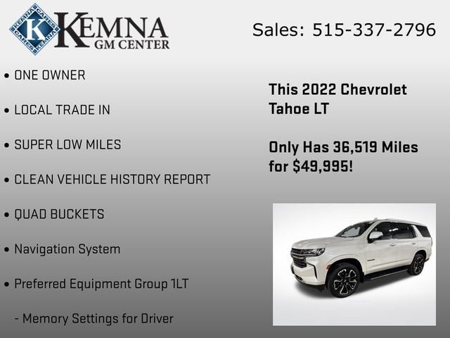 2022 Chevrolet Tahoe LT