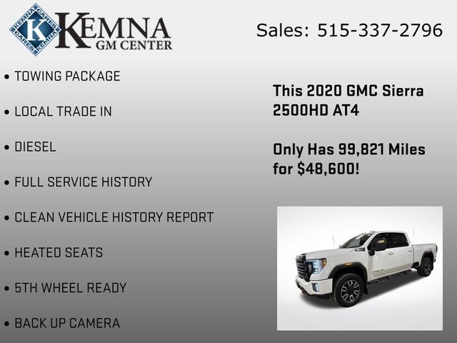 2020 GMC Sierra 2500 HD AT4