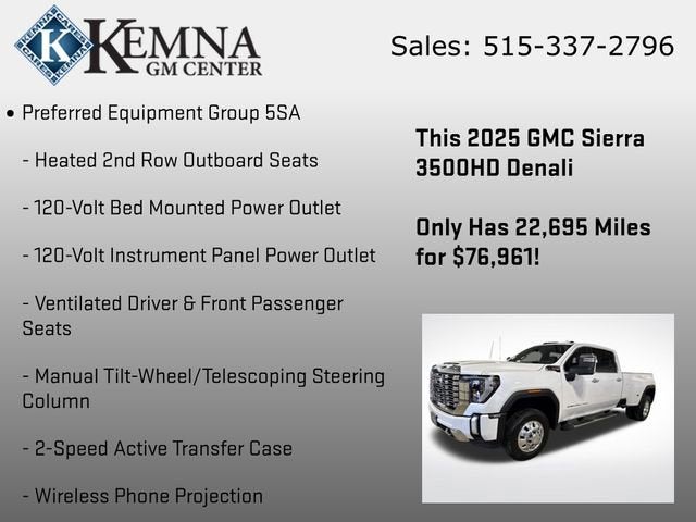 2025 GMC Sierra 3500 HD Denali DRW