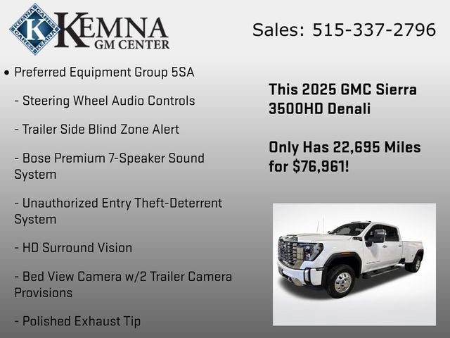 2025 GMC Sierra 3500 HD Denali DRW