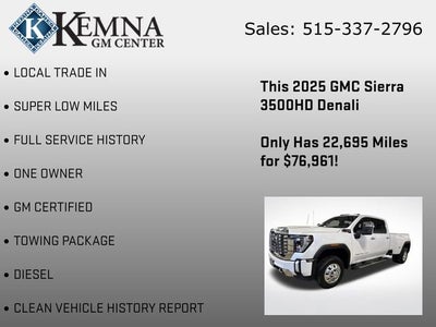 2025 GMC Sierra 3500 HD Denali DRW