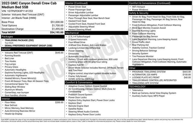 2023 GMC Canyon Denali