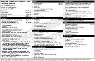 2026 GMC Sierra 1500 Elevation
