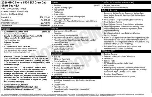 2026 GMC Sierra 1500 SLT