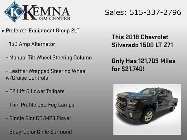 2018 Chevrolet Silverado 1500 LT